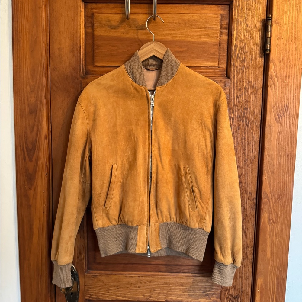 Golden Bear: Vintage suede bomber jacket